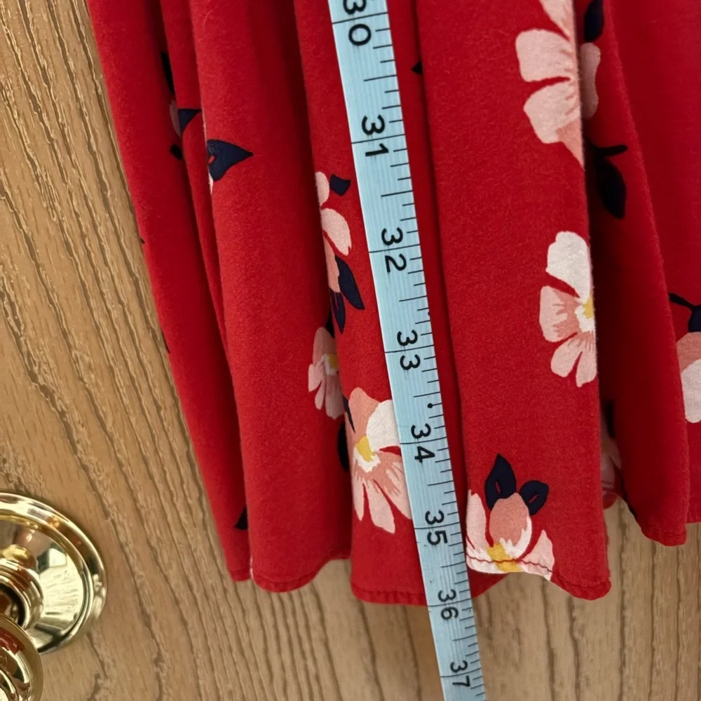 Old Navy Red Floral Dress - Picture 5 of 6